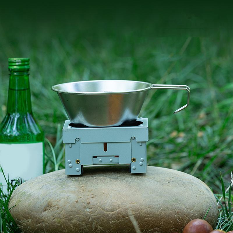 Picnic Stove And Heater Portable German Folding Cassette Stove Solid Fuel Stove For Outdoor Camping