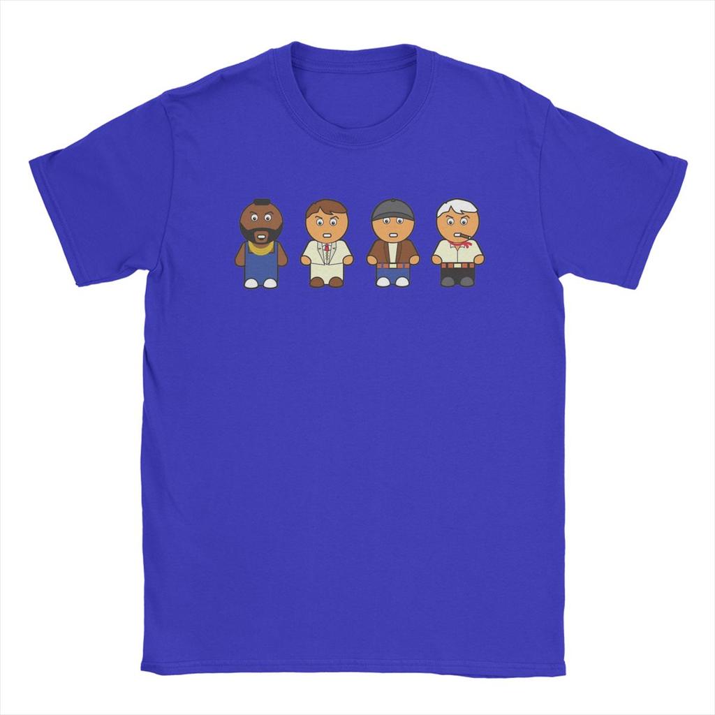 Das A-Team Film T-Shirts für Herren 100% Baumwolle Freizeit T-Shirt Rundhals T-Shirt Kurzarm Tops Party