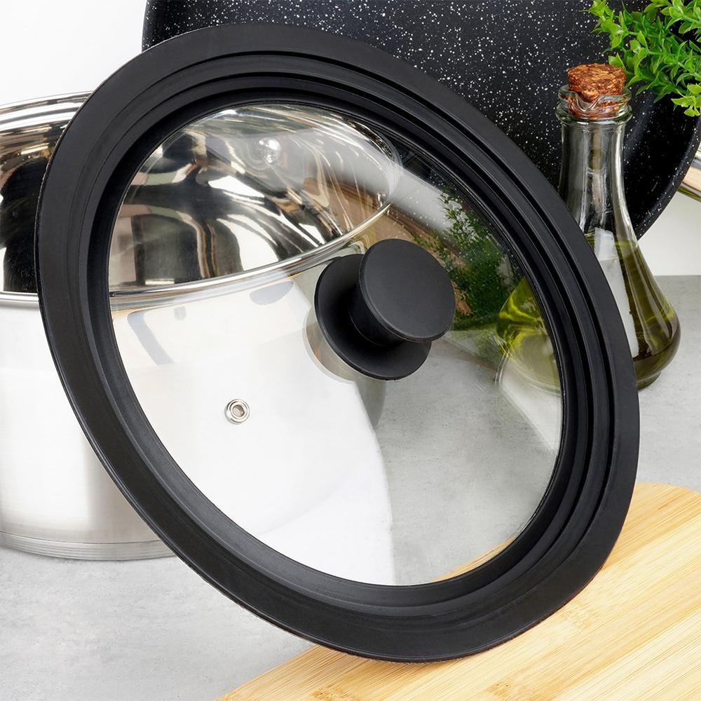 Universal Glass Silicone Lid for Pots and Pans 24/26/28 Cm