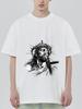 Black T Shirt Jesus Christ Crown of Thorns Religious Art Print for Men and Women Casual Wear Streetwear Fashion