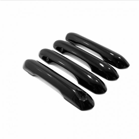Glossy Black 4X Exterior Door Handle Cover Trim For Ford Explorer 2020-2024