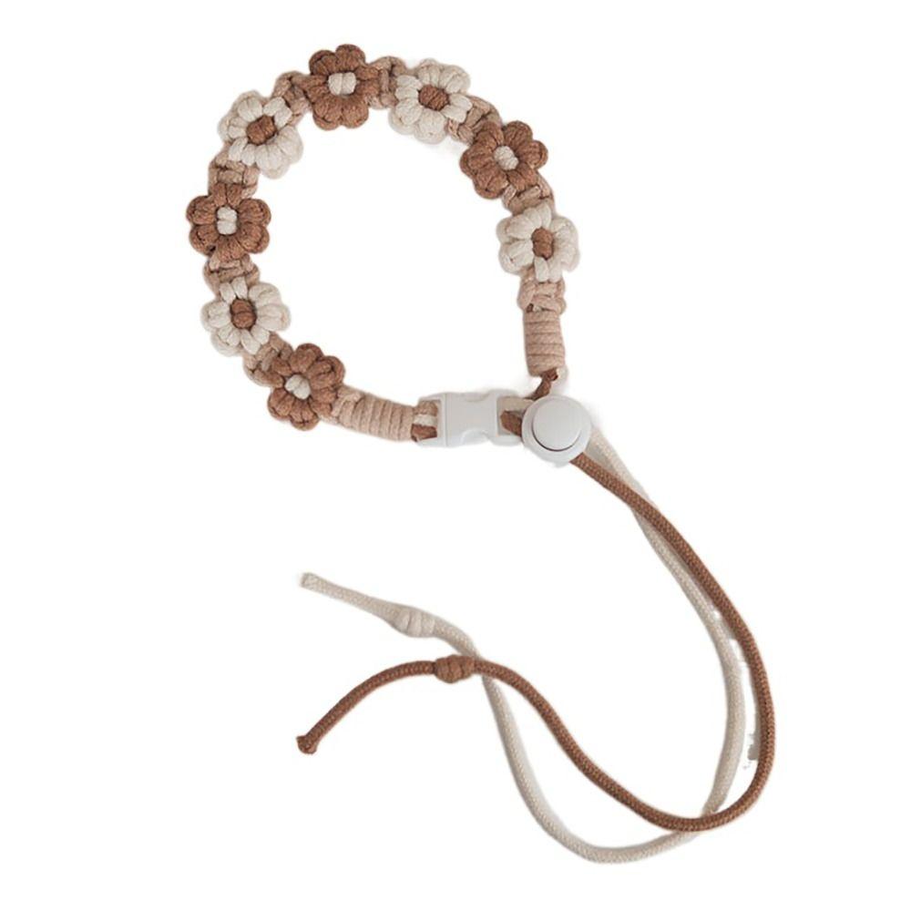 Handmade Cup Carrying Strap Flower Packaging Strap Water Bottle Handle  for Coffee Milk Tea Cup