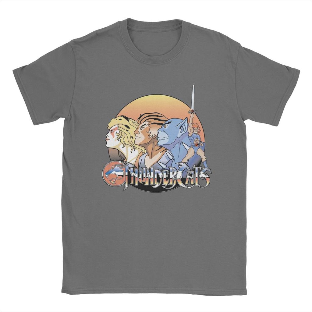 Thundercats T-Shirts Men Novelty Pure Cotton Tee Shirt Round Neck Short Sleeve T Shirts 5XL Clothing