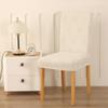 4/6PCS Jacquard Dining Chair Covers Spandex Dust Parsons Chair Covers Machine Washable Furniture Protectors Home Décor