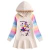 Mädchen Kpop Rumi Zoey Mira Hunters Regenbogen Langarm Kapuzenkleid