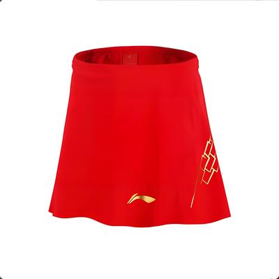 Li Ning Logo Print Comfortable Short Casual Skirt Women Skirts Black ASKQ198-1