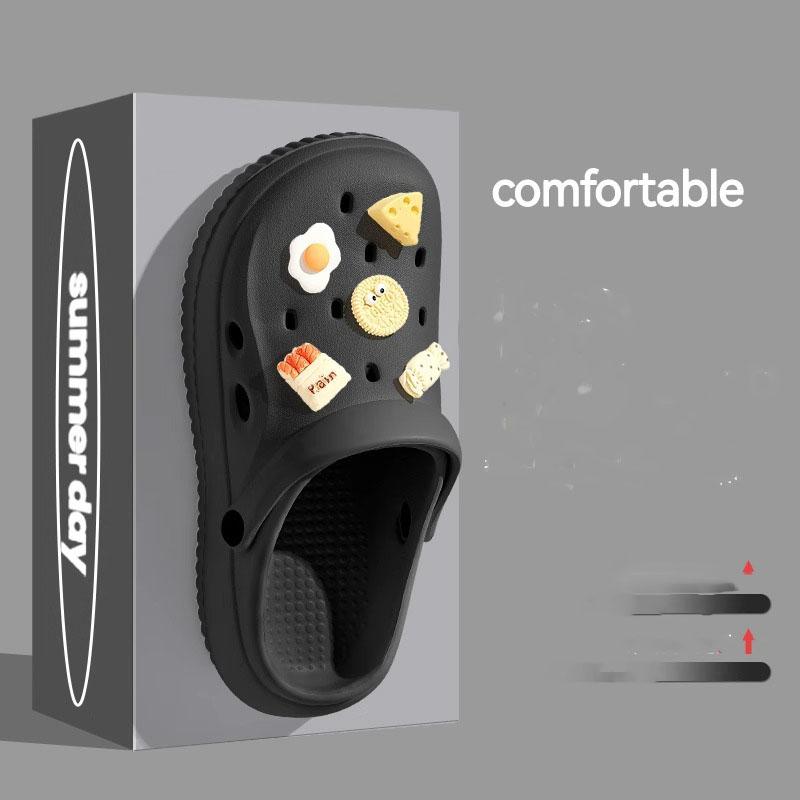 Clogs Sandalen Herren Damen Paare Gartenschuhe Sommer Outdoor Pantoletten Schwarz Weiß Draußen Strandschuhe