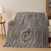Retro Holzmaserung Jahresringe Flanelldecke Weiche Warme Überwurfdecke für Schlafzimmer Wohnzimmer Bett Reise Camping Picknick Geschenk Kind
