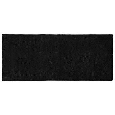 RUG 50x120 MADE OF POLYESTER MICROFIBER, BLACK