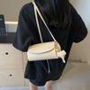 Single-shoulder Bag Women Retro PU Simple and Versatile Crossbody Bags, Lychee Texture Casual Commuting Quality Bag