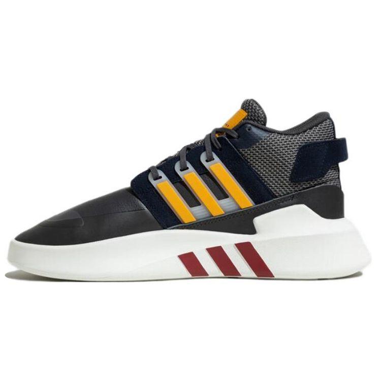 Adidas Originals Eqt Bask Adv V2 Comfortable Mid-Top Casual Running Shoes Unisex Sneakers Black Yellow ID4072