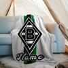 Personalized Custom Name Blanket - Borussia Mönchengladbach Print Design,Blanket for Sofa,Bed,Travel,Camping - Soft and Warm, Great Gift