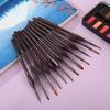 Double Color Nylon Bristle Triangular Rod Watercolor Liner Brush for Professionals