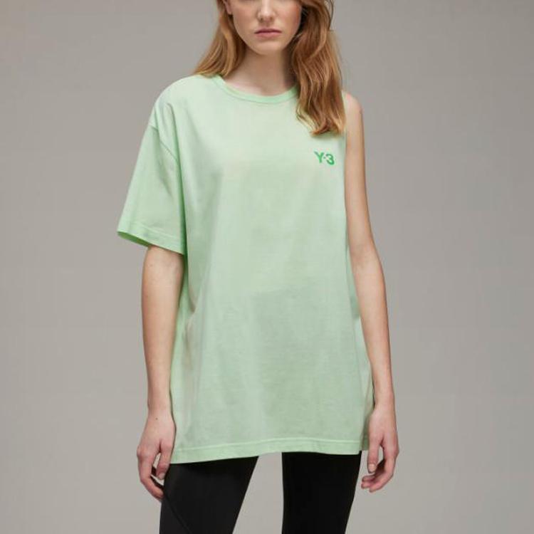 Y-3 Dry Crepe Jersey Short-Sleeve Green Women Tops HG8552