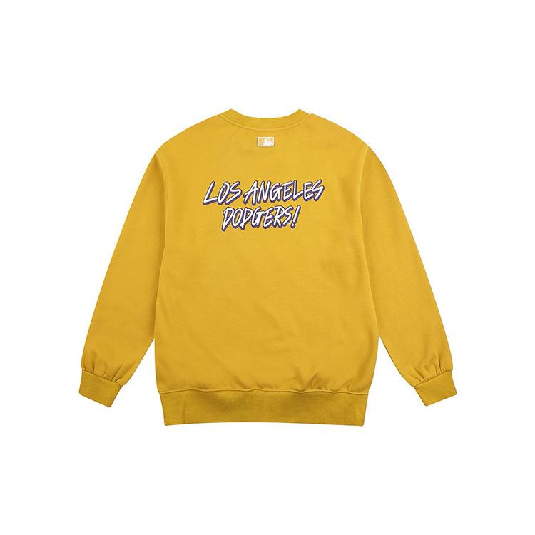 New MLB LA DODGERS Sweatshirt Unisex Yellow 31MT16961-07D