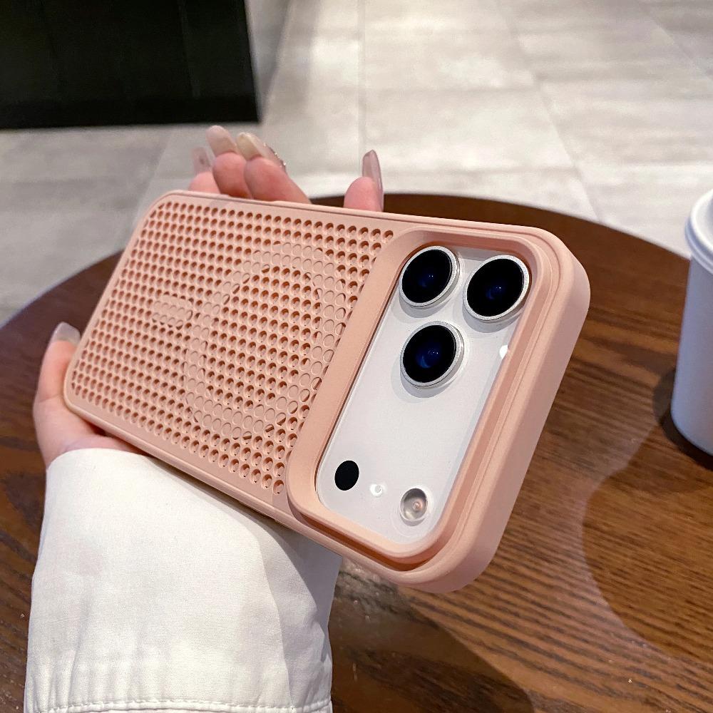 Trendy Hollow Mesh Cooling For Magsafe Case For iPhone 17 Air 16 15 14 13 12 Plus Pro Max Magnetic Honeycomb Breathable Cover