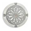 Circular Wall Decorative Medallion, Creative Home Sculpture Decoration, Metal Wooden Craft