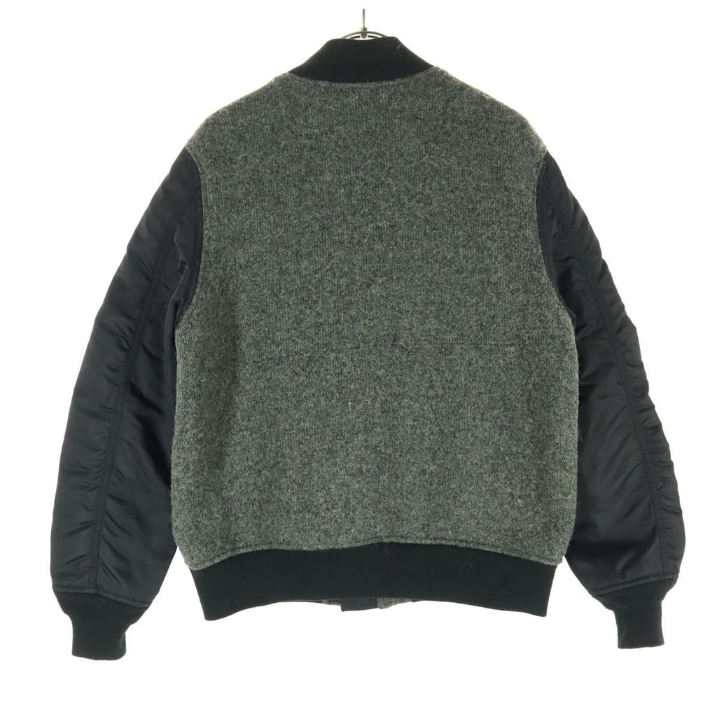 VICTIM Nach Farbe Langarm MA-1 Blouson M Grau schwarz Damen Gebraucht