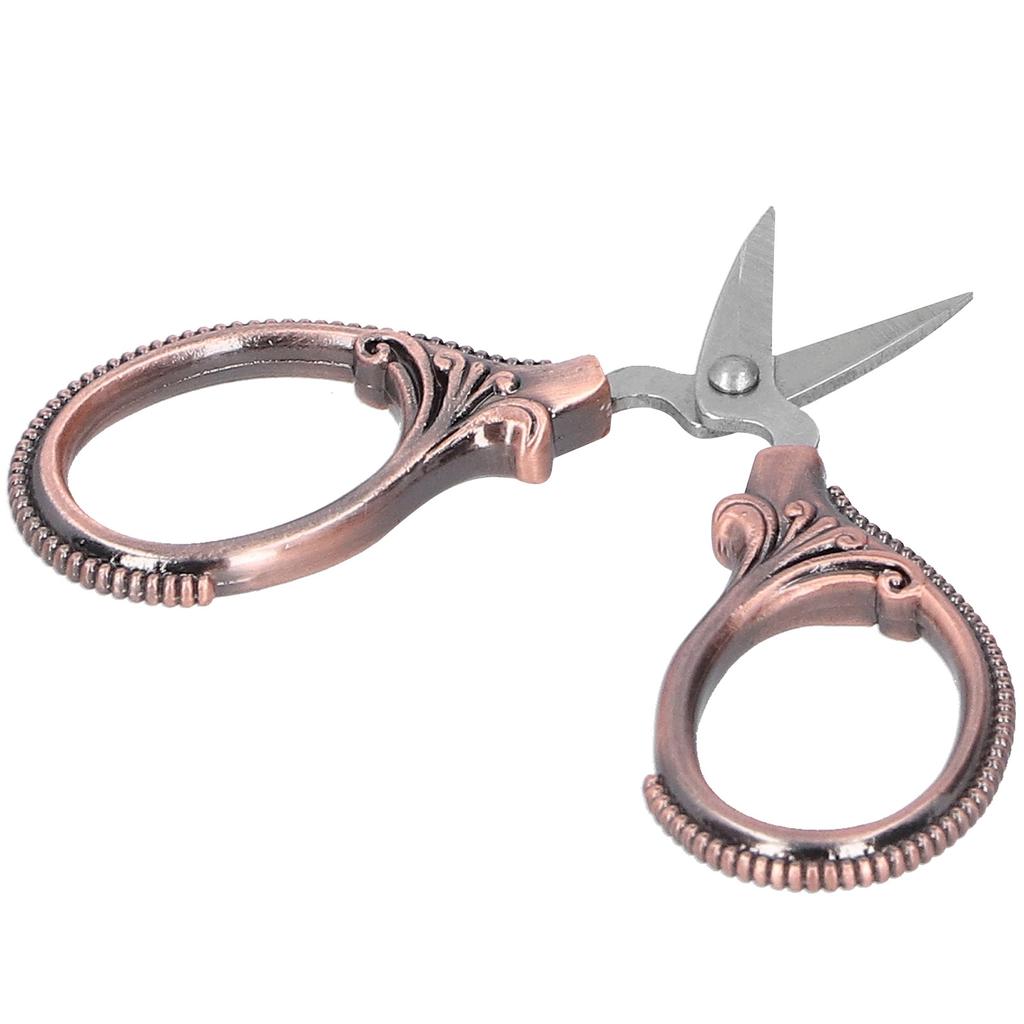 Stainless Steel Sewing Scissors Portable Thread Embroidery Tailor Handicraft ScissorsAntique Copper