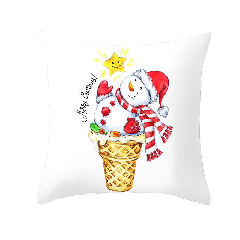 Рождественские наволочки для дома, чехлы для диванных подушек с мультяшным принтом и наволочки исключительно для 40x40cm