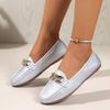 Women Flats Spring Round Toe Solid Soft Sole Flat Loafers Autumn Sneakers Women Casual Slip on Mary Jane Shoes Women