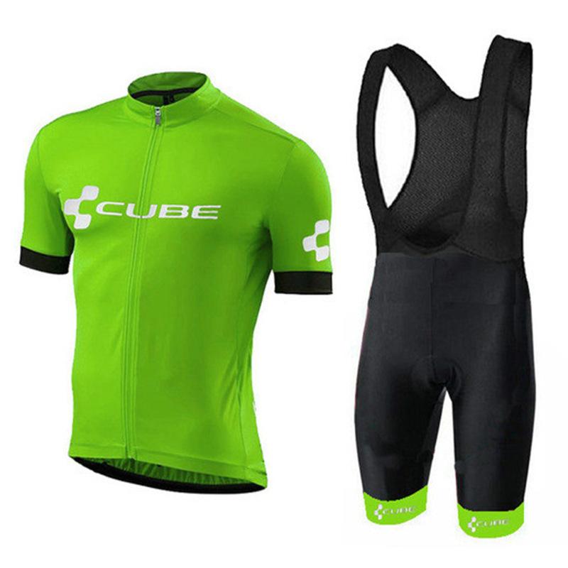 Team Club Short Sleeve Cycling Suit Roller Skating Suit Road Cycling Equipment CUBE