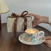 Retro Style Gifts and Souvenirs Morris Style Coffee Cup and Plate Sets  High End and Exquisite Mugs High Appearance Level