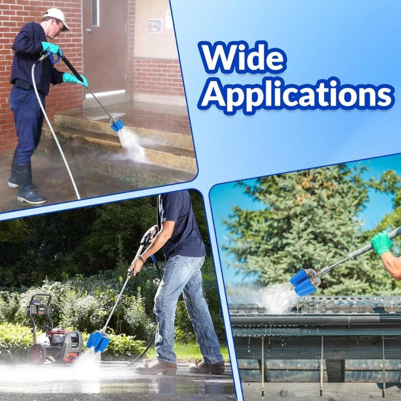 Lightweight High Pressure Water Nozzle For Household Cleaning And Garden Care Quadra Turbos Nozzle