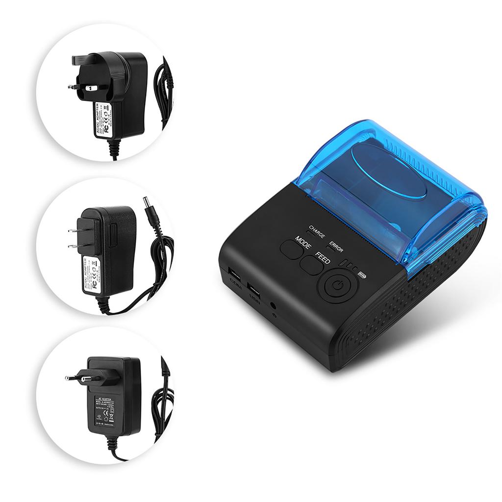58mm Mini Portable Bluetooth 4.0 Thermal Receipt Printer POS/ESC/STAR for Android Receipt Printer USB Bluetooth Thermal Printer