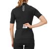 Santic Women's Short Sleeve Cycling Jersey, Summer Cycling Wear, Black, Size L