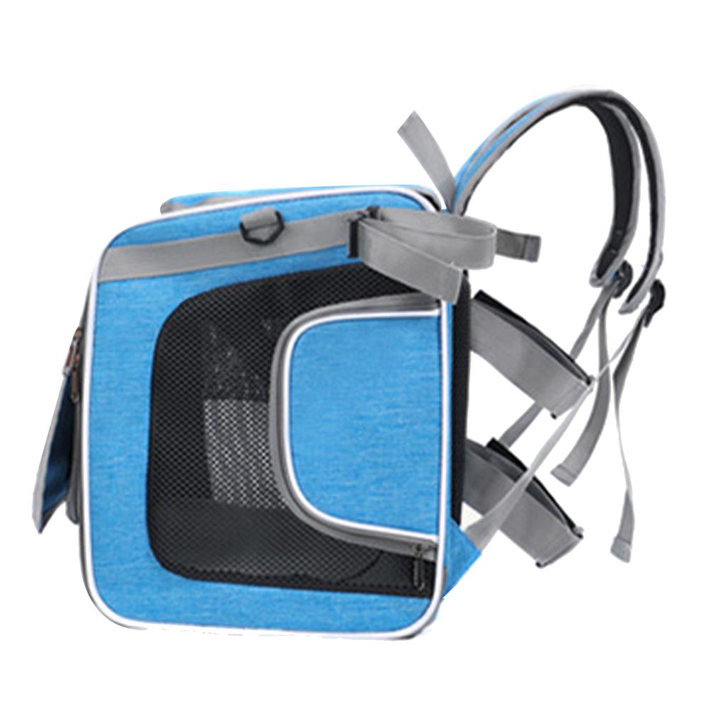 Rozšiřitelný měkký košík na kolo pro psa   Vodotěsný 4 dvířka 4 síťované plochy   Batoh na nosič zvířat na kolo