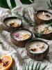 Natural Coconut Shell Scented Candle with Dried Flowers – Handmade Aromatherapy Candle for Home Decor & Relaxation