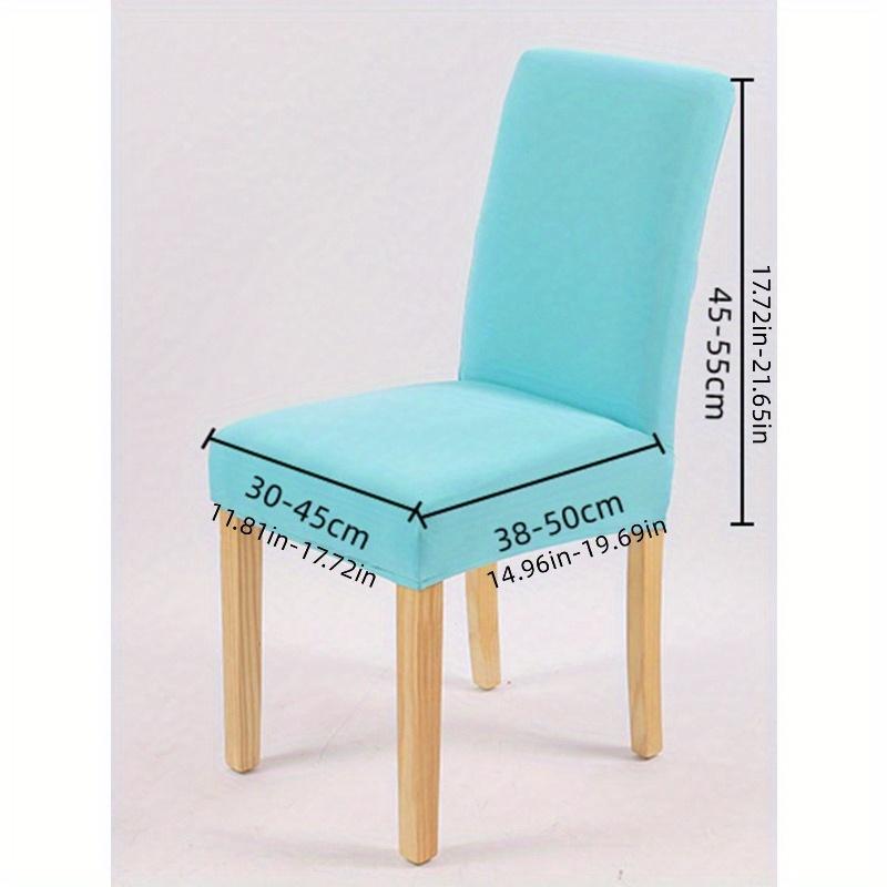 1 Stück einfarbiger dehnbarer Esszimmerstuhl-Überzug, minimalistischer Polyester-Esszimmerstuhlbezug für Zuhause