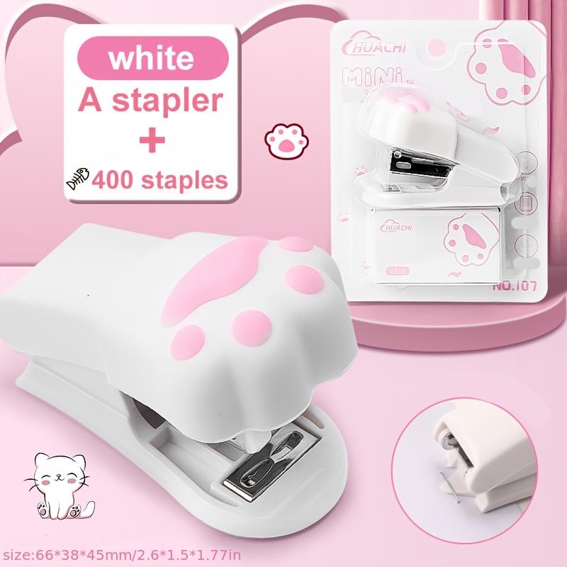 1PC Mini Stapler Portable Stapler Send Staples Student Cartoon Binding Machine Cute Stationery