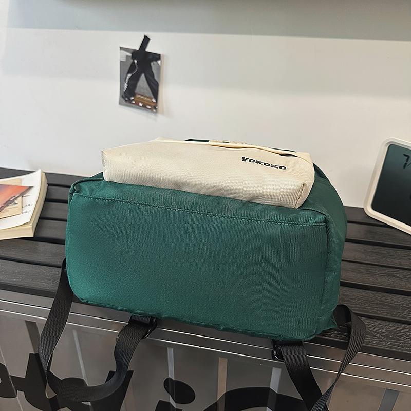 Middle School Student Schoolbag Women's Large Capacity Backpack Letter Print Men Outdoor Backpack