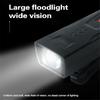 2 In 1 Usb Rechargeable Bike  Light Front Bicycle Horn Set Waterproof Front Light For Outdoor Sports