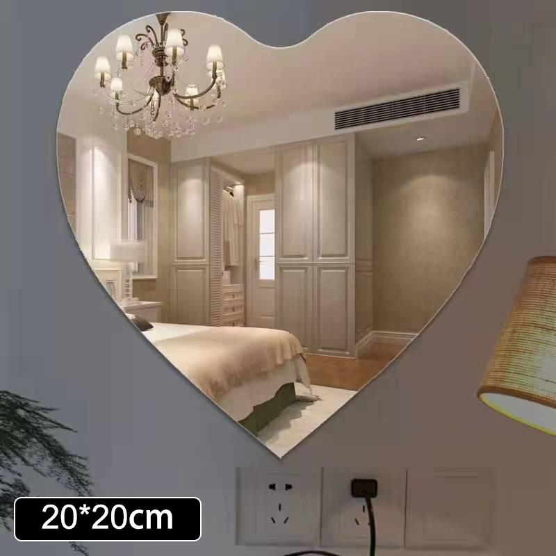 1 Stück Quadratischer Spiegel Wandaufkleber Selbstklebend Acryl Fliesen Mosaik Aufkleber Wandbild Abdeckung Für Schlafzimmer Haushalt DIY Dekoration