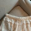 Women's Lace Hollow-Out A-Line High Waist Wide-Leg Three-Quarter Sports Shorts - Summer Anti-Exposure Style