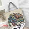 Embroidered Owl Bag With Canvas Material For Casual Daily Use