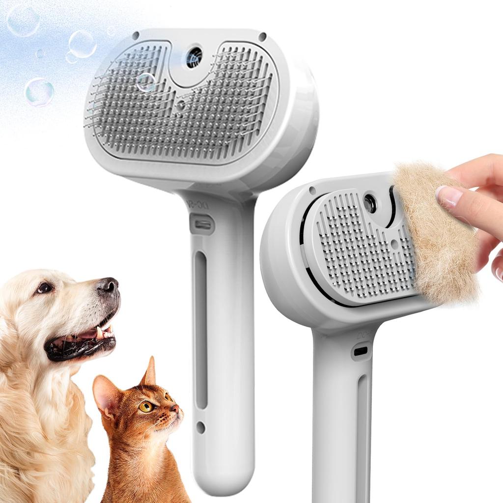 MOCEMTRY Pet Spray with Water Cat Dog Hair USB Suitable for and Long Hair Cats and Dogs Brush, Type, Tank, Brush, Brush, One-Push Operation, Removal,