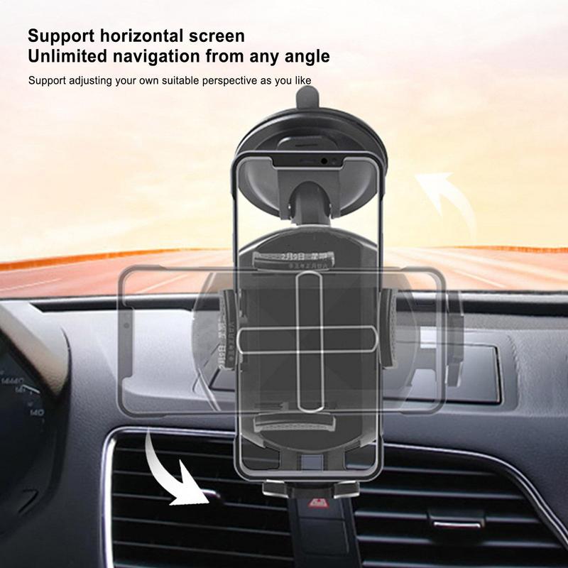 Auto Windshield Phone Holder In Car Mount Stand For Cellphone Car Mobile Support Rotating Adjustable Car Smartphone Holder