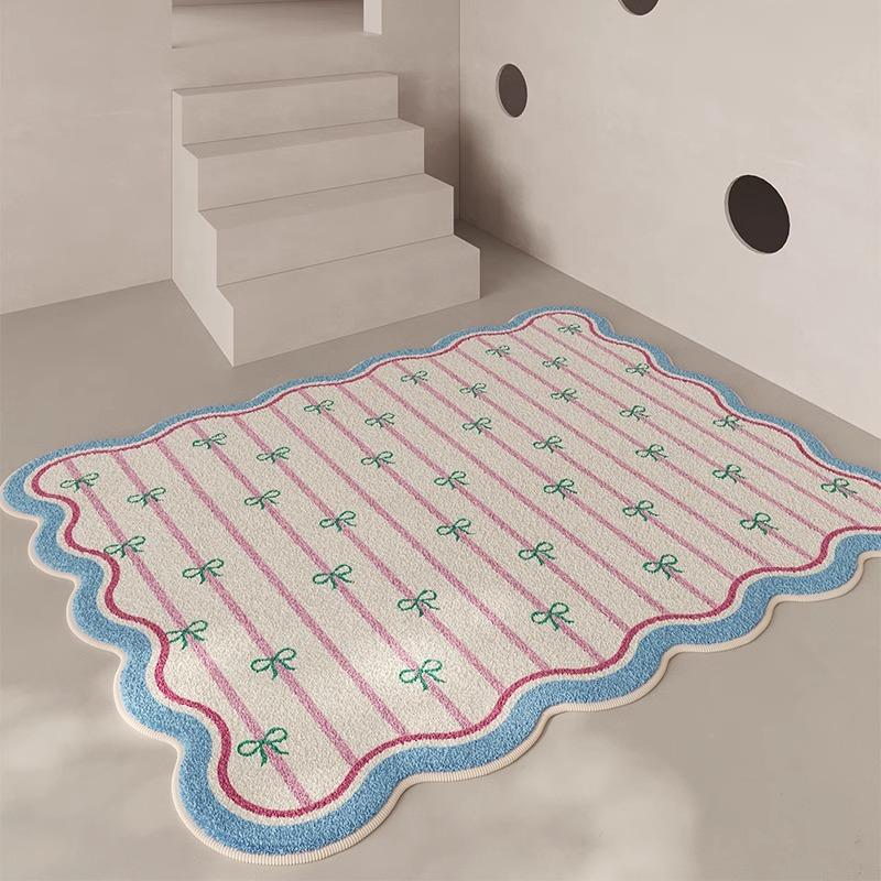 Living Room Carpet Cream Style Girl Room Decoration Children's Bedroom Carpet Cloakroom Tatami Floor Mat Home Decoration