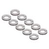 10PCS Eyelets Grommets Silver Color Alloy 17.4mm Inner Diameter Round Shape Double Sided Crimping Boot Grommet