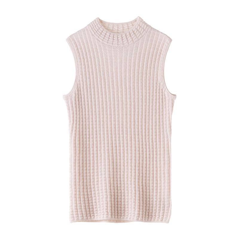 2026 Le Kasha Pure Cashmere Sleeveless High Neck Women's Camisole Tank Top