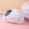 Plush Cat Pencil Case for Kids Cute Cartoon Large Capacity Pen Pouch Student Stationery Bag Travel Cosmetic Pouch