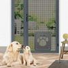 Plastic Pet Lockable Screen Door Magnetic Flap Self-Closing Pet Door Dog Flap Door  Home Garden