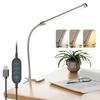 C-J-W LED Desk Light, Clip-on Lighting Stand, Desk Lamp, Desk Light, Bedroom Lighting, 3 Color Temperature Settings, 10 Dimmable Settings,