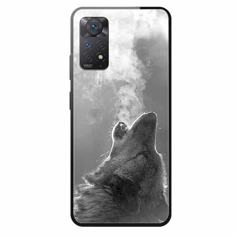 Tempered Glass Case For Xiaomi Redmi Note 12 Pro 4G Case Hard Glass Back Cover For Redmi Note 12 Pro 4G Phone Case Soft Bumper
