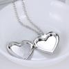Vintage Glowing Blue Light Heart Pendant Necklace Glow in the dark Couple Necklace for Women Men Birthday Jewelry Lovers Gift