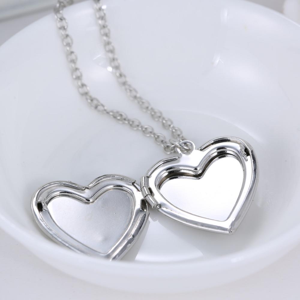 Vintage Glowing Blue Light Heart Pendant Necklace Glow in the dark Couple Necklace for Women Men Birthday Jewelry Lovers Gift